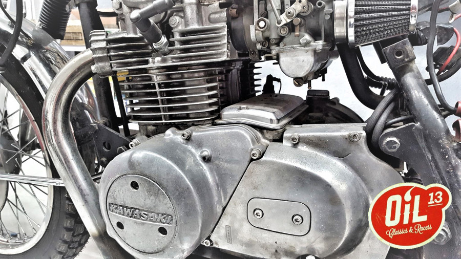 Oil13 Kawasaki Kz400 Scrambler New Project 2017 - Engine Detail